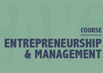 Entrepreneurship and management in Artistic Productions