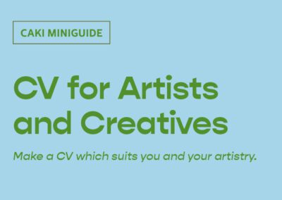 CV for Artists and Creatives