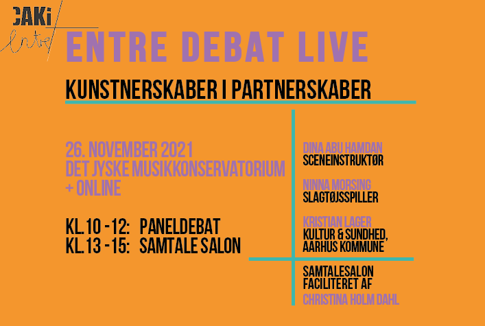 ENTRE DEBAT 4 ‘KUNSTNERSKABER I PARTNERSKABER’