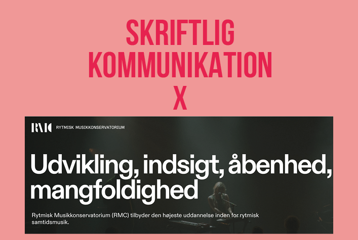 Skriftlig Kommunikation – Rytmisk Musikkonservatorium, Efterår 2024